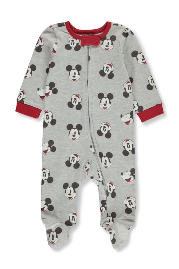 Disney Mickey Mouse Baby Boys' Allover Coveralls Color: gray/multi Size: 6 - 9 months
