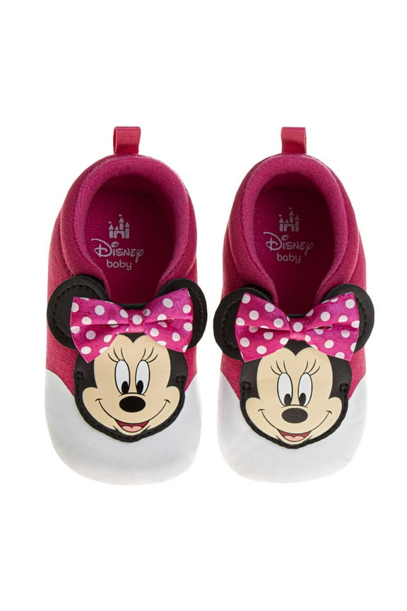 Mickey Mouse Baby Boys Bootie Shoe. (Infant), Fuchsia, Size: 2