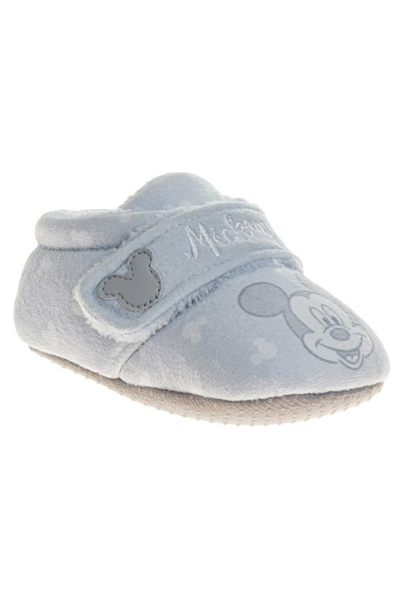 Mickey Mouse Baby Boys Bootie Shoe. (Infant)Light Blue, Size: 4
