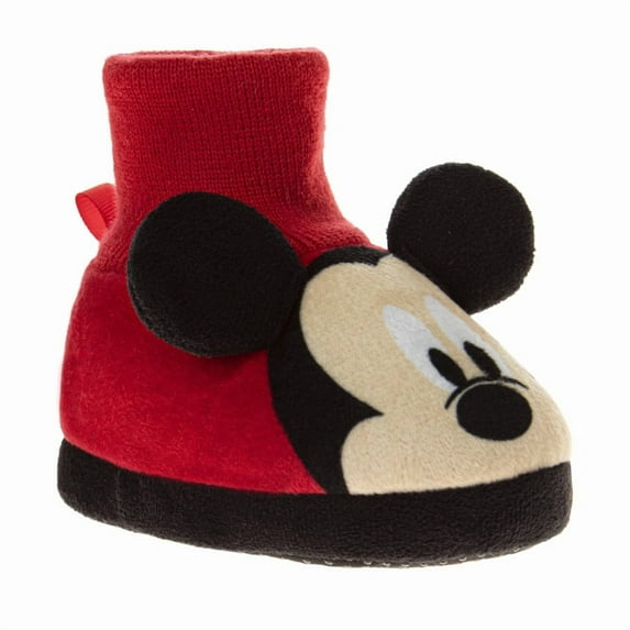 Disney Mickey Mouse Baby Boys Bootie Shoe. (Infant)Red Black, Size: 2