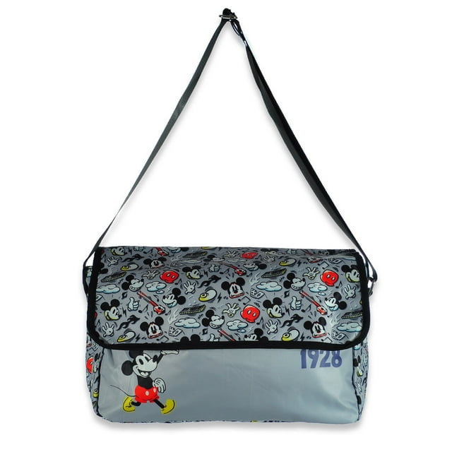 Disney Mickey Mouse Character Backpack Diaper Bag for Baby Boys Gray