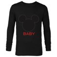 thumbnail image 1 of Disney Mickey Mouse Baby Family - Long Sleeve T-Shirt for Men - Customized-Black, 1 of 5