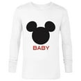 thumbnail image 1 of Disney Mickey Mouse Baby Family - Long Sleeve T-Shirt for Men - Customized-White, 1 of 5