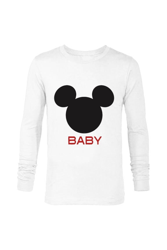 Mickey Mouse Baby Family - Long Sleeve T-Shirt for Men - Customized-White