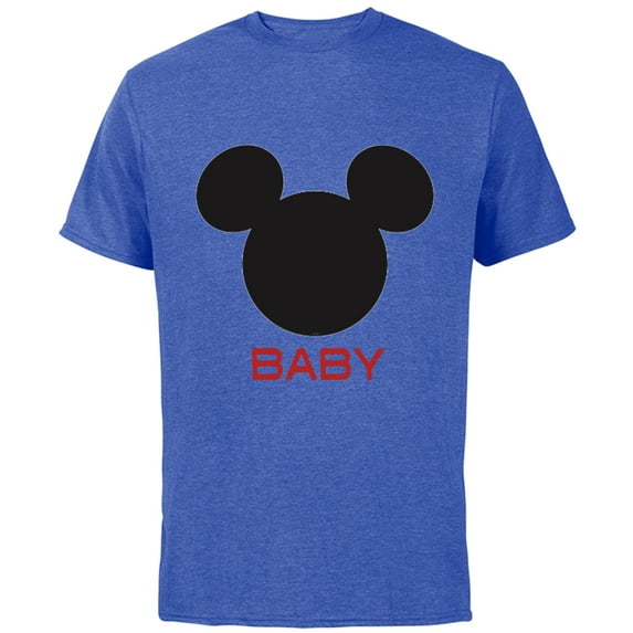 Disney Mickey Mouse Baby Family - Short Sleeve Cotton T-Shirt for Adults - Customized-Royal Heather