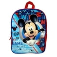 thumbnail image 1 of Disney Mickey Mouse Backpack 15" Top Of My Game Red Blue Plain Front, 1 of 4