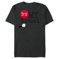 thumbnail image 1 of Disney Mickey Mouse Balloon It's My Birthday - Short Sleeve Blended T-Shirt for Adults -Customized-Dark Heather, 1 of 5