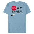 thumbnail image 1 of Disney Mickey Mouse Balloon It's My Birthday - Short Sleeve Blended T-Shirt for Adults -Customized-Ocean Blue, 1 of 5
