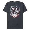 thumbnail image 1 of Disney Mickey Mouse Baseball All-Star Player Sports Tie-Dye - Short Sleeve Blended T-Shirt for Adults - Customized-Navy Heather, 1 of 5