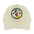 thumbnail image 1 of Disney Mickey Mouse Baseball Hat, Frayed Twill Patch Unisex Baseball Cap, Cream, One Size, 1 of 5