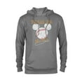 thumbnail image 1 of Disney Mickey Mouse Baseball Team 28 Sports Distressed - Pullover Hoodie for Adults - Customized-Athletic Heather, 1 of 5