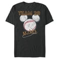 thumbnail image 1 of Disney Mickey Mouse Baseball Team 28 Sports Distressed - Short Sleeve Blended T-Shirt for Adults - Customized-Dark Heather, 1 of 5