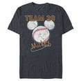 thumbnail image 1 of Disney Mickey Mouse Baseball Team 28 Sports Distressed - Short Sleeve Blended T-Shirt for Adults - Customized-Navy Heather, 1 of 5