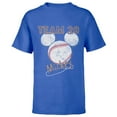 thumbnail image 1 of Disney Mickey Mouse Baseball Team 28 Sports Distressed - Short Sleeve T-Shirt for Kids - Customized-Royal, 1 of 5
