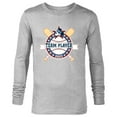 thumbnail image 1 of Disney Mickey Mouse Baseball Team Player Sports 2023 - Long Sleeve T-Shirt for Men - Customized-Athletic Heather, 1 of 5