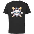 thumbnail image 1 of Disney Mickey Mouse Baseball Team Player Sports 2023 - Short Sleeve Cotton T-Shirt for Adults - Customized-Black, 1 of 5