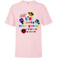 thumbnail image 1 of Disney Mickey Mouse Be Kind Have Fun Never Give Up Stay Cool - Short Sleeve T-Shirt for Kids - Customized-Soft Pink, 1 of 5
