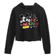 thumbnail image 1 of Disney - Mickey Mouse - Be Kind - Juniors Cropped Pullover Hoodie, 1 of 5