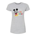 thumbnail image 1 of Disney - Mickey Mouse - Be Kind - Juniors Fitted Graphic T-Shirt, 1 of 5