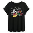 thumbnail image 1 of Disney - Mickey Mouse - Be Kind - Juniors Ideal Flowy Muscle T-Shirt, 1 of 5