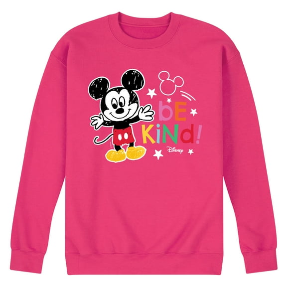 Disney - Mickey Mouse - Be Kind - Men's Crew Neck Fleece Pullover