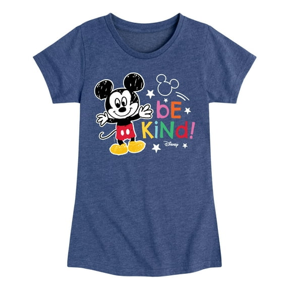 Disney - Mickey Mouse - Be Kind - Toddler & Youth Girls Short Sleeve Graphic T-Shirt
