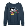 thumbnail image 1 of Disney - Mickey Mouse - Be Kind - Women's Lightweight French Terry Long Sleeve Shirt, 1 of 4