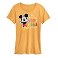 thumbnail image 1 of Disney - Mickey Mouse - Be Kind - Women's Short Sleeve Graphic T-Shirt, 1 of 6