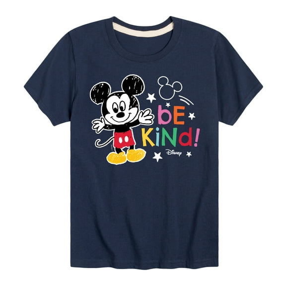 Disney - Mickey Mouse - Be Kind - Youth Short Sleeve Graphic T-Shirt