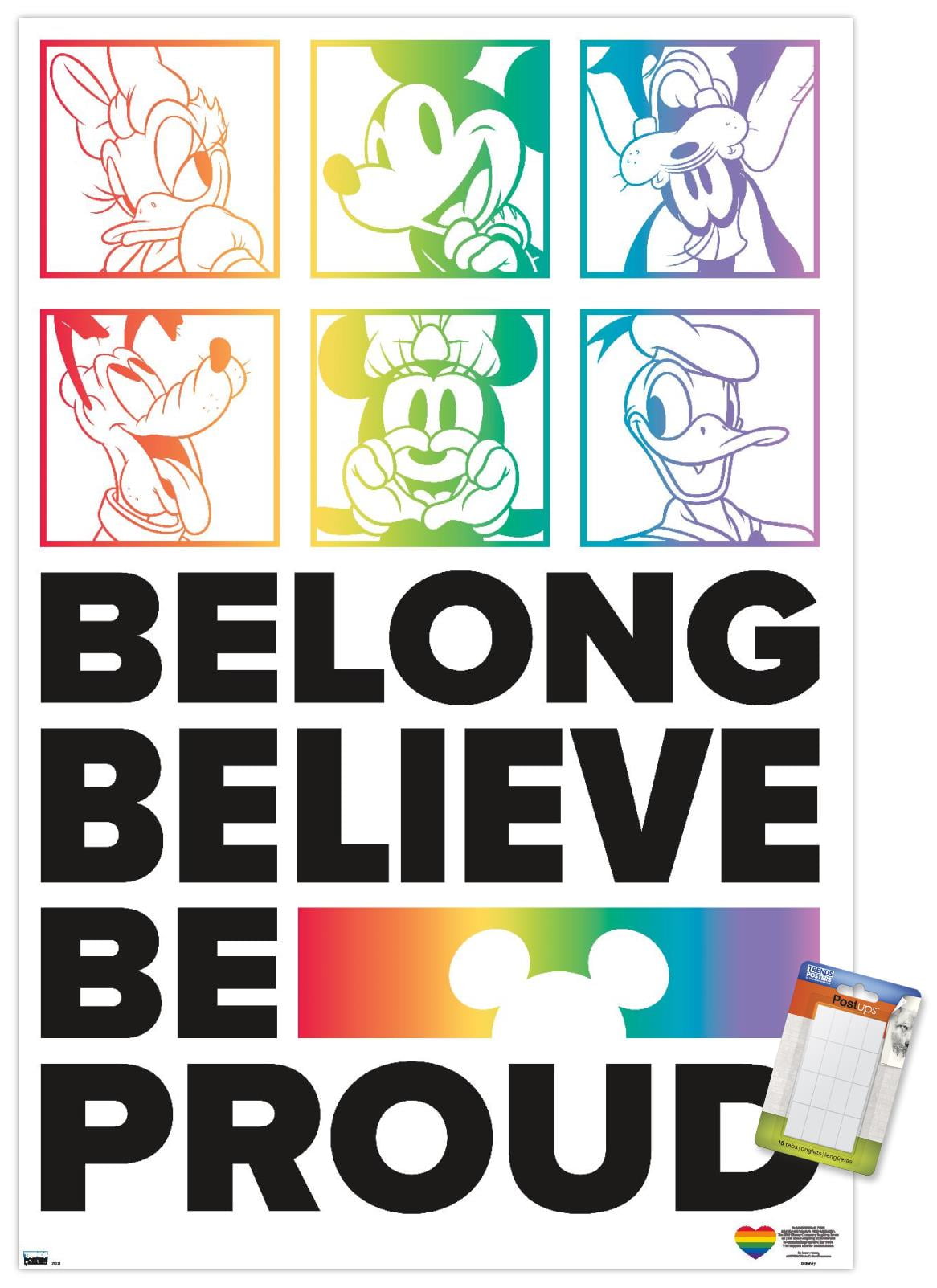 Disney Mickey Mouse - Belong Wall Poster, 14.725" x 22.375"