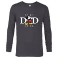 thumbnail image 1 of Disney Mickey Mouse Best Dad Ever Thumbs Up Father’s Day - Long Sleeve T-Shirt for Men - Customized-Charcoal Heather, 1 of 5