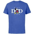 thumbnail image 1 of Disney Mickey Mouse Best Dad Ever Thumbs Up Father’s Day - Short Sleeve Cotton T-Shirt for Adults - Customized-Royal Heather, 1 of 5