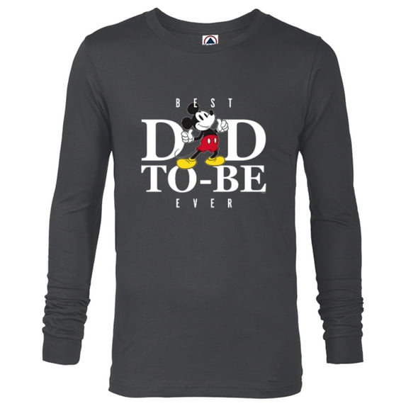 Disney Mickey Mouse Best Dad-to-Be Ever Father’s Day - Long Sleeve T-Shirt for Men - Customized-Charcoal Heather