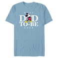 thumbnail image 1 of Disney Mickey Mouse Best Dad-to-Be Ever Father’s Day - Short Sleeve Blended T-Shirt for Adults - Customized-Ocean Blue, 1 of 5