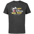 thumbnail image 1 of Disney Mickey Mouse Best Disney Dad Birthday Father’s Day - Short Sleeve Cotton T-Shirt for Adults - Customized-Charcoal, 1 of 5
