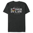 thumbnail image 1 of Disney Mickey Mouse Best Father-in-Law Ever Father’s Day - Short Sleeve Blended T-Shirt for Adults - Customized-Dark Heather, 1 of 5