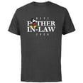 thumbnail image 1 of Disney Mickey Mouse Best Father-in-Law Ever Father’s Day - Short Sleeve Cotton T-Shirt for Adults - Customized-Charcoal, 1 of 5