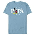 thumbnail image 1 of Disney Mickey Mouse Best Papà Ever La Festa del Papà - Short Sleeve Blended T-Shirt for Adults - Customized-Ocean Blue, 1 of 5