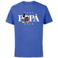 thumbnail image 1 of Disney Mickey Mouse Best Papà Ever La Festa del Papà - Short Sleeve Cotton T-Shirt for Adults - Customized-Royal Heather, 1 of 5