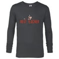 thumbnail image 1 of Disney Mickey Mouse Best Teacher Club - Long Sleeve T-Shirt for Men - Customized-Charcoal Heather, 1 of 5
