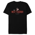 thumbnail image 1 of Disney Mickey Mouse Best Teacher Club - Short Sleeve Blended T-Shirt for Adults - Customized-Black, 1 of 5