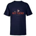 thumbnail image 1 of Disney Mickey Mouse Best Teacher Club - Short Sleeve T-Shirt for Kids - Customized-Navy, 1 of 5