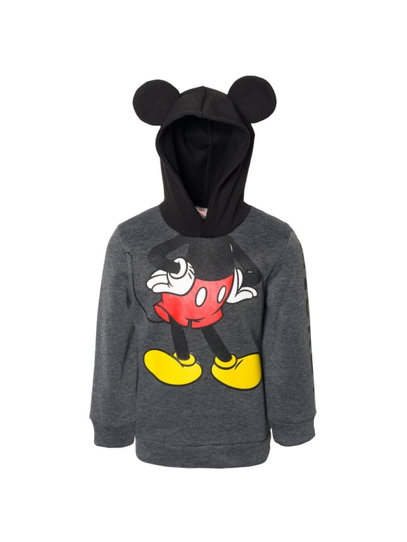 Mickey Mouse Big Boys Fleece Cosplay Pullover Hoodie Toddler to Big Kid