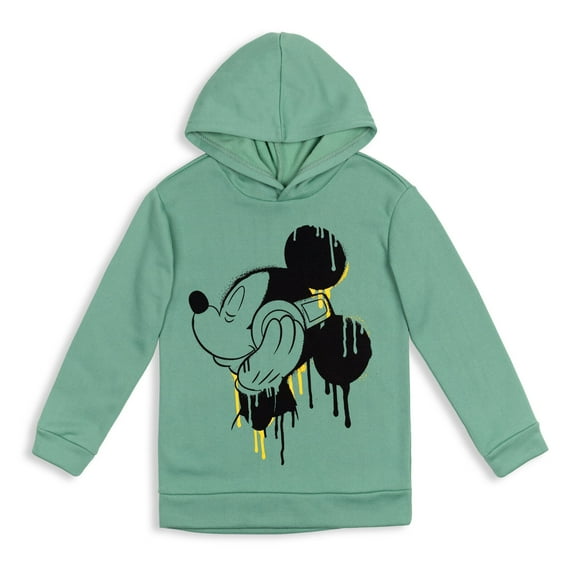 Disney Mickey Mouse Big Boys Fleece Pullover Hoodie Toddler to Big Kid