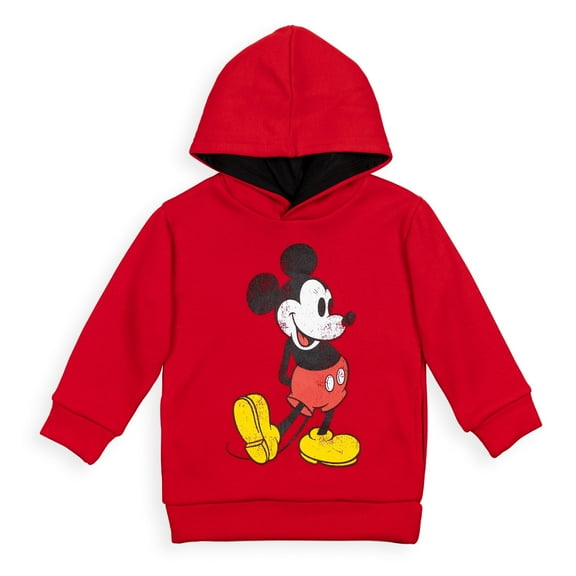 Disney Mickey Mouse Big Boys Fleece Pullover Hoodie Toddler to Big Kid