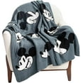 thumbnail image 1 of Disney Mickey Mouse Big Expressions Feather Knit Throw - Soft & Cozy Décor, 1 of 4