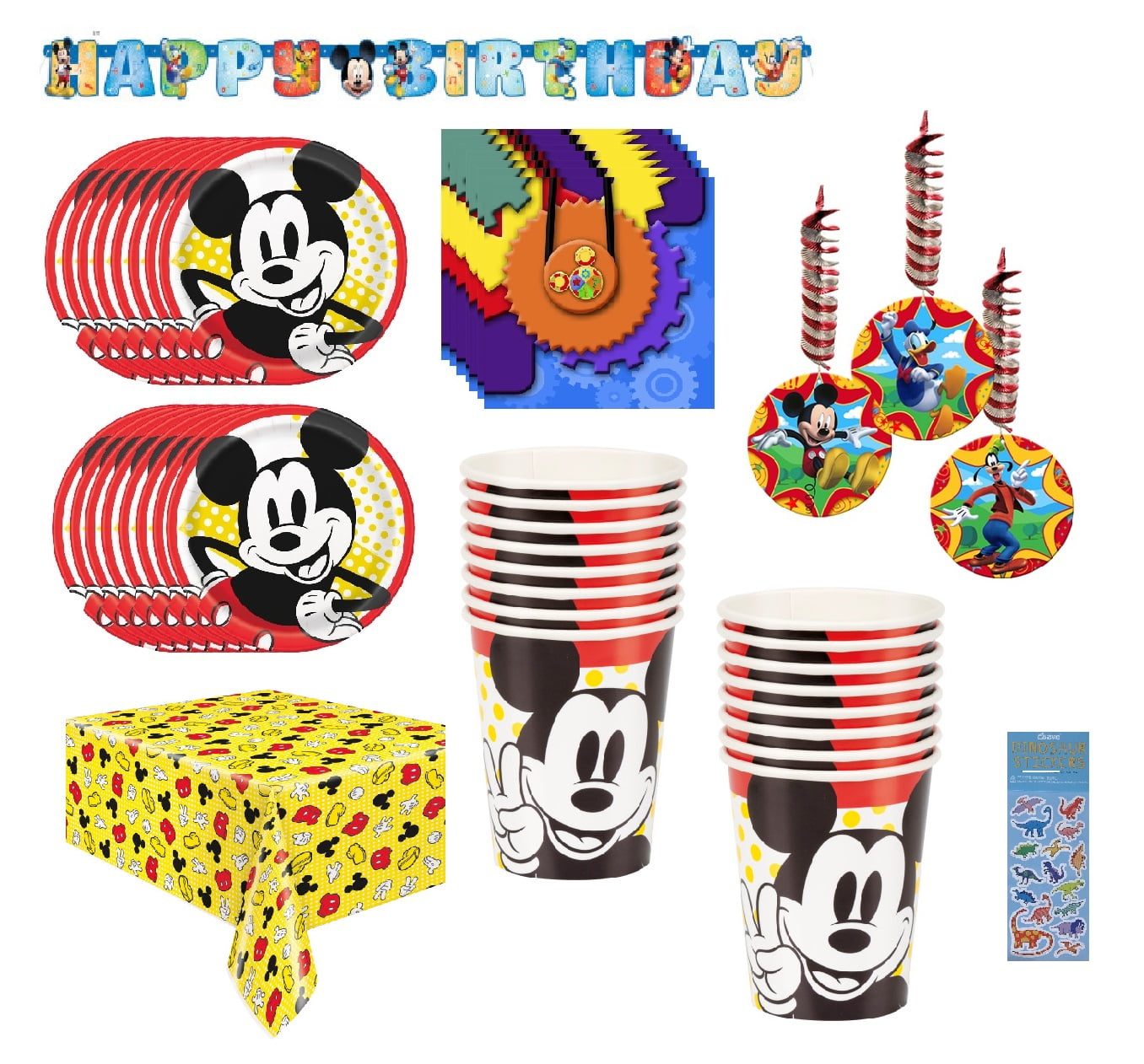 Mickey Mouse Party Tableware in Mickey Mouse Party Supplies
