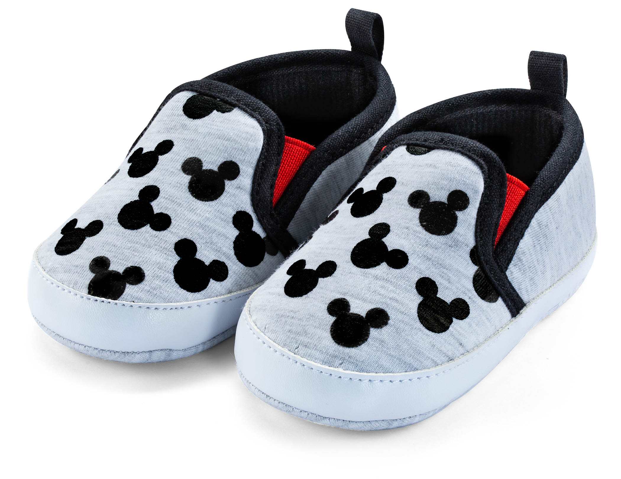 Disney Mickey Mouse Black Infant Prewalker Soft Sole Slip-on Shoes - Size 6-9 Months - image 1 of 6
