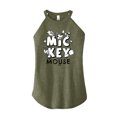 thumbnail image 1 of Disney - Mickey Mouse - Black & White Doodle - Juniors High Neck Tank Top, 1 of 5