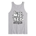 thumbnail image 1 of Disney - Mickey Mouse - Black & White Doodle - Men's Jersey Tank Top, 1 of 4